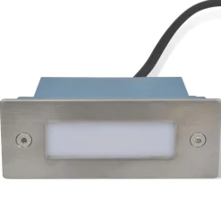 Luminaires-vidaXL Lampes LED encastrée d'escalier 6 pcs 44x111x56 mm