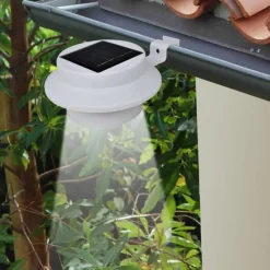 vidaXL Lampes solaires 6 pcs pour clôture gouttière