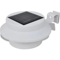 vidaXL Lampes solaires 6 pcs pour clôture gouttière