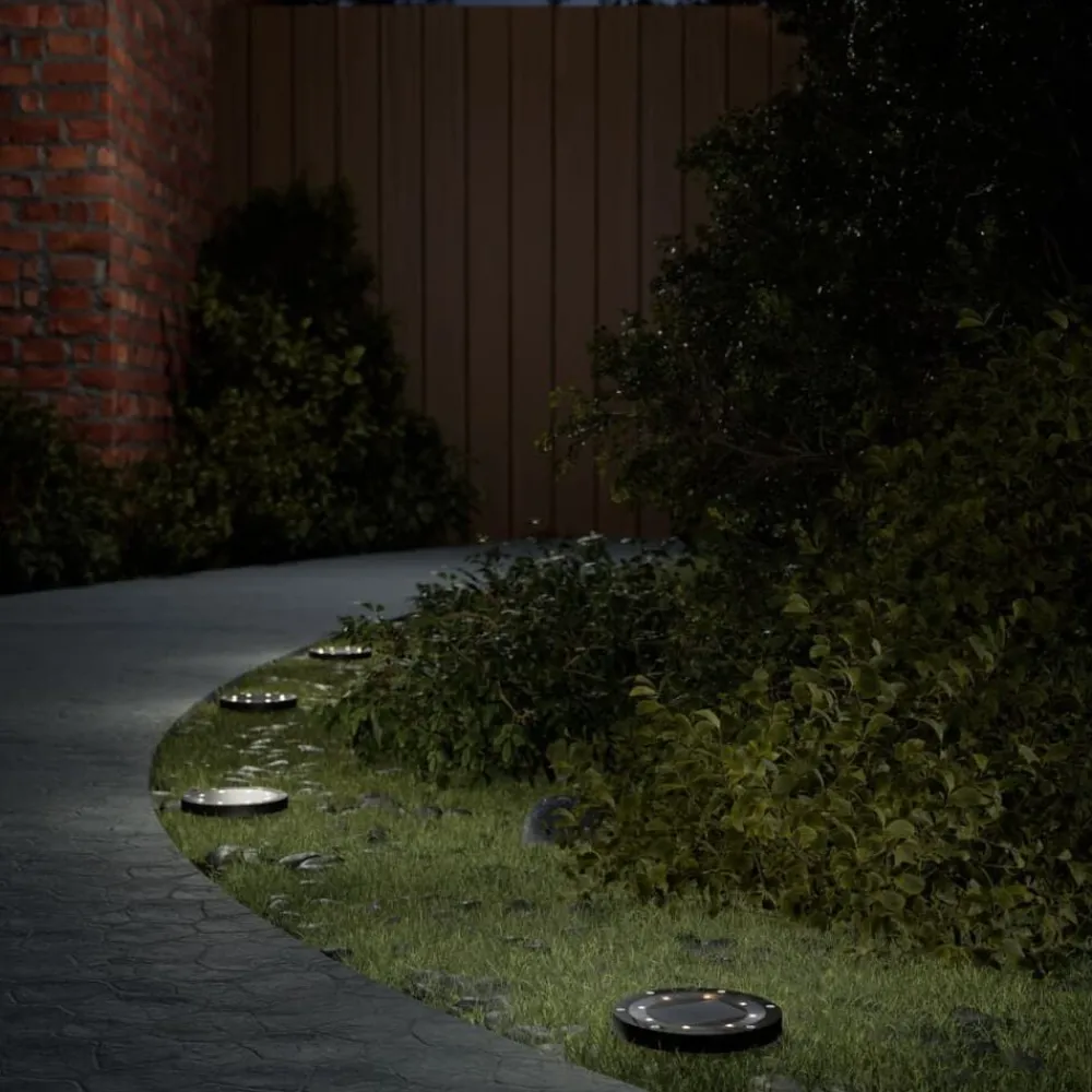 Luminaires-vidaXL Lampes solaires de sol et piquets de sol extérieur 12 pcs