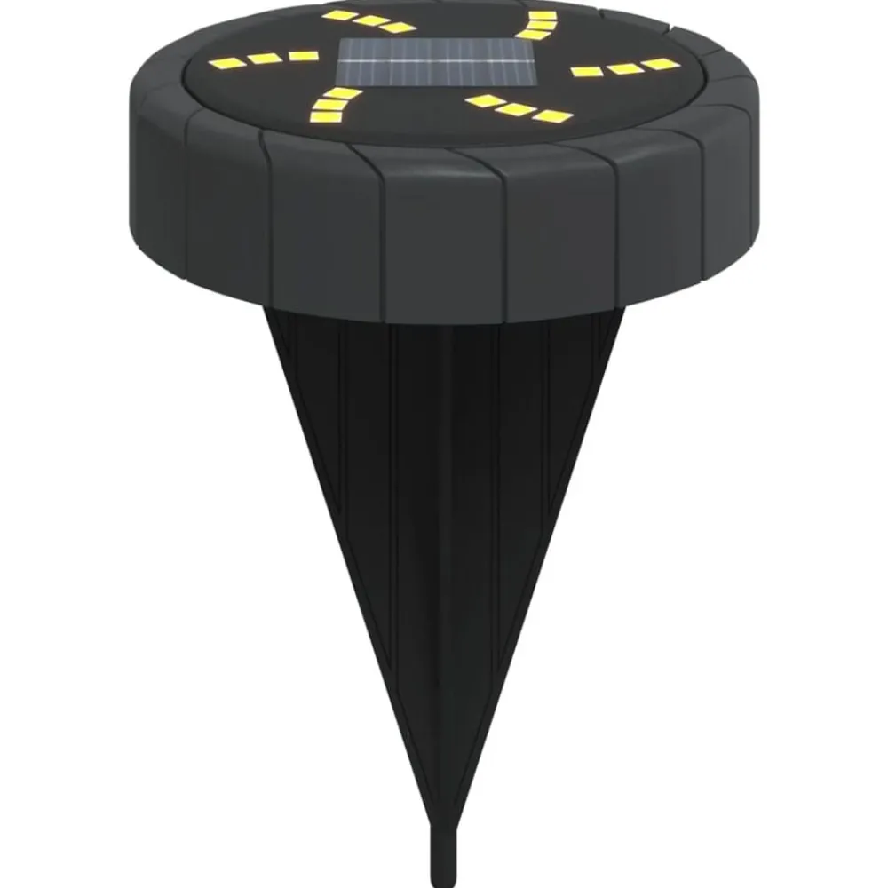 Luminaires-vidaXL Lampes solaires de sol et piquets de sol extérieur 4 pcs