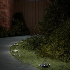 Luminaires-vidaXL Lampes solaires de sol et piquets de sol extérieur 4 pcs
