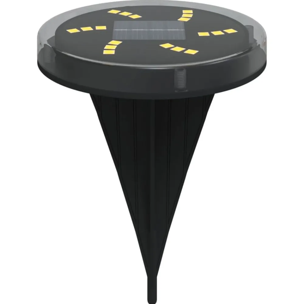 Luminaires-vidaXL Lampes solaires de sol et piquets de sol extérieur 4 pcs