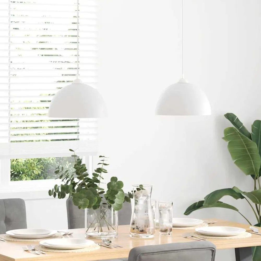vidaXL Lampes suspendues 2 pcs hauteur réglable E27 Ø 30cm métal
