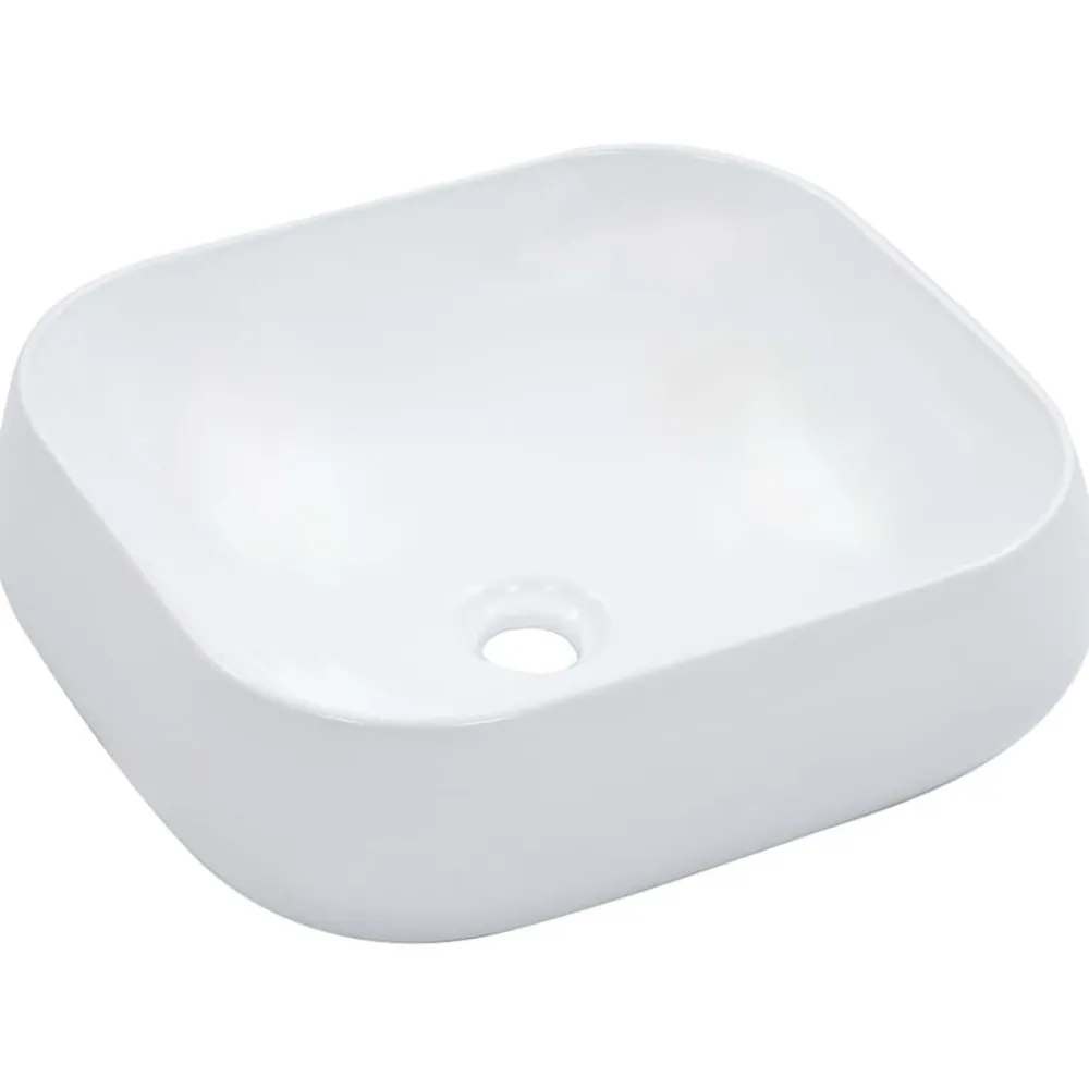 Plomberie-vidaXL Lavabo 44,5 x 39,5 x 14,5 cm Céramique Blanc
