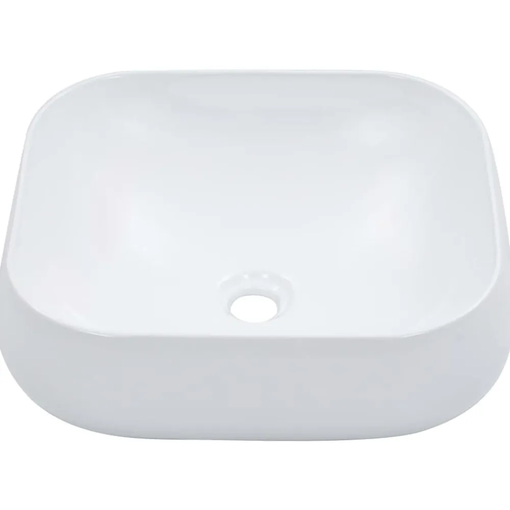 Plomberie-vidaXL Lavabo 44,5 x 39,5 x 14,5 cm Céramique Blanc