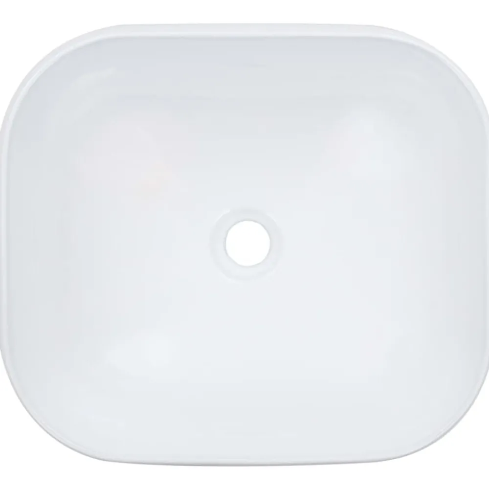 Plomberie-vidaXL Lavabo 44,5 x 39,5 x 14,5 cm Céramique Blanc