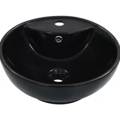vidaXL Lavabo avec trop-plein 46,5 x 18 cm Céramique