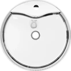 Plomberie-vidaXL Lavabo avec trop-plein 46,5 x 15,5 cm Céramique é Argent