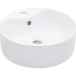 vidaXL Lavabo avec trop-plein 36x13 cm Céramique