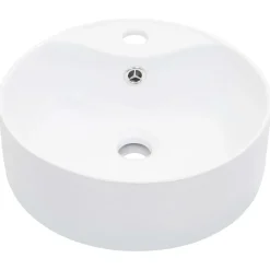 vidaXL Lavabo avec trop-plein 36x13 cm Céramique