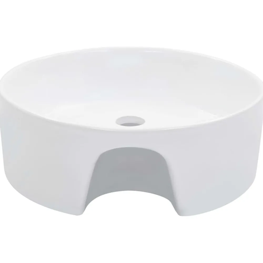 vidaXL Lavabo avec trop-plein 36x13 cm Céramique