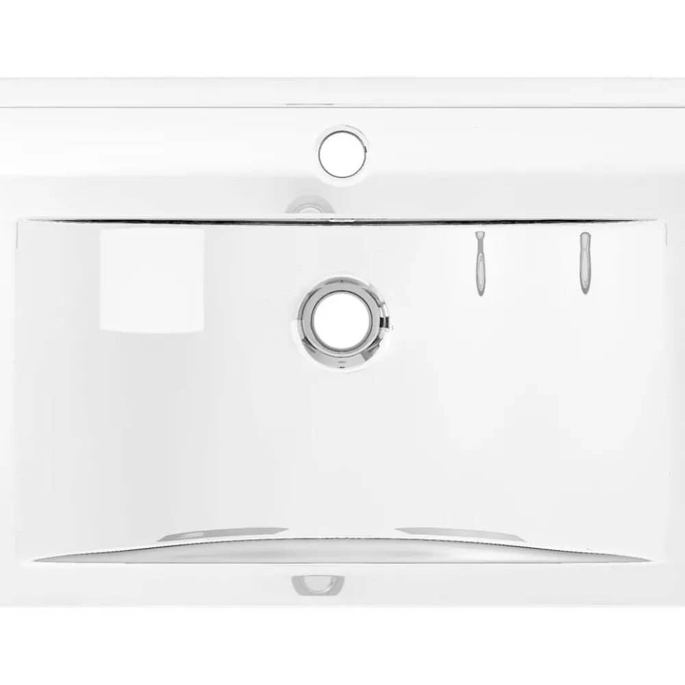 vidaXL Lavabo avec trop-plein 60x46x16 cm Céramique é