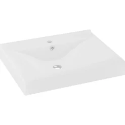 vidaXL Lavabo avec trou de robinet 60x46 cm Céramique