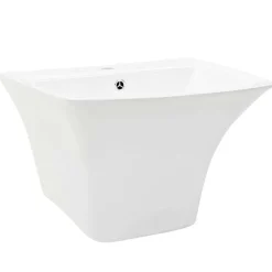 vidaXL Lavabo Blanc 53 x 44 x 37 cm Céramique Émaillée