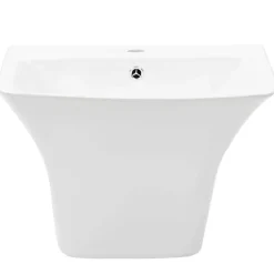 vidaXL Lavabo Blanc 53 x 44 x 37 cm Céramique Émaillée
