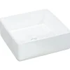 Plomberie-vidaXL Lavabo blanc 37x37x13 cm céramique carré