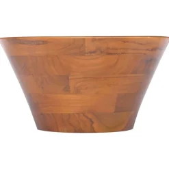 vidaXL Lavabo Bois de teck massif Φ40x20 cm