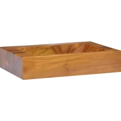 Plomberie-vidaXL Lavabo Bois de teck massif 50x35x10 cm