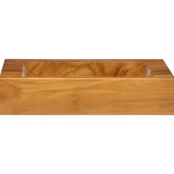 Plomberie-vidaXL Lavabo Bois de teck massif 50x35x10 cm