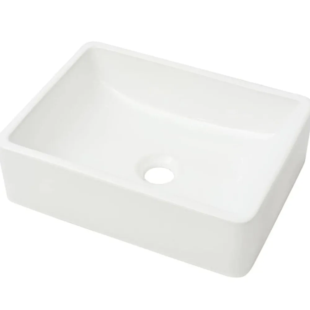 Plomberie-vidaXL Lavabo Céramique 41 x 30 x 12 cm Blanc