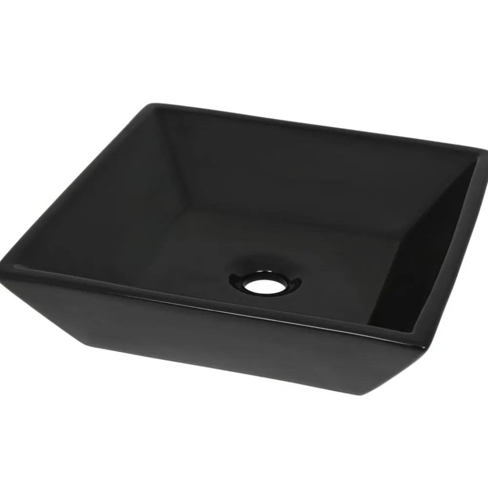 vidaXL Lavabo Céramique carré 41,5 x 41,5 x 12 cm