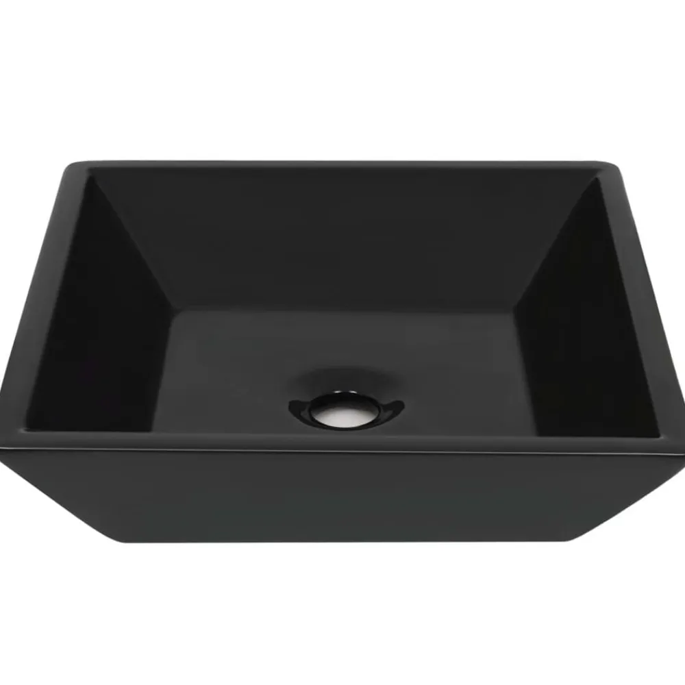 vidaXL Lavabo Céramique carré 41,5 x 41,5 x 12 cm
