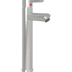 vidaXL Lavabo de bain avec robinet et drain à poussoir Verre trempé