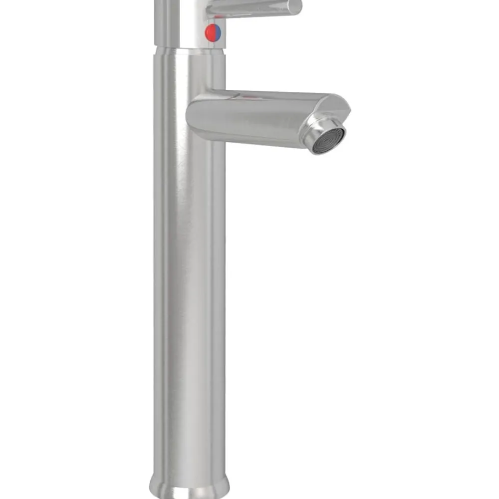 Plomberie-vidaXL Lavabo de bain avec robinet et drain à poussoir Verre trempé