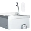 Plomberie-vidaXL Lavabo de lavage avec robinet et distributeur de savon Inox