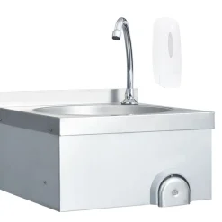 Plomberie-vidaXL Lavabo de lavage avec robinet et distributeur de savon Inox