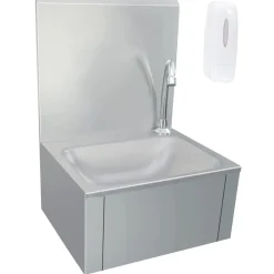 Plomberie-vidaXL Lavabo de lavage avec robinet et distributeur de savon Inox