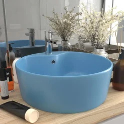 vidaXL Lavabo de luxe avec trop-plein 36x13cm Céramique