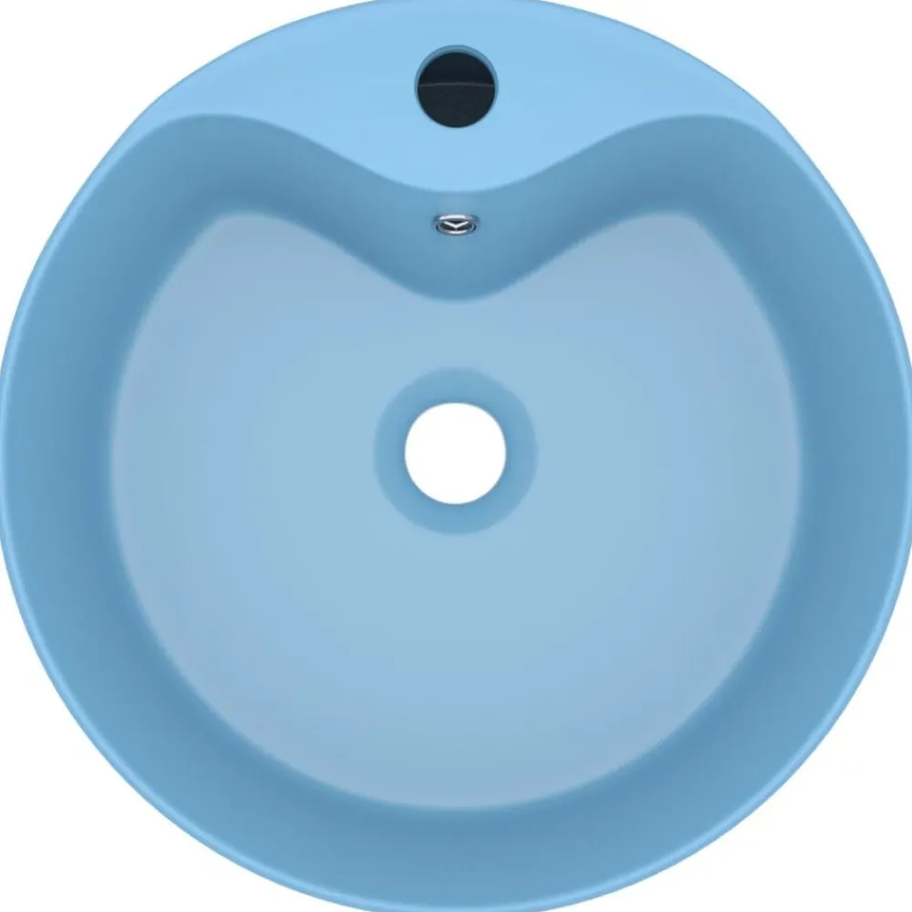 vidaXL Lavabo de luxe avec trop-plein 36x13cm Céramique
