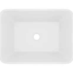 Plomberie-vidaXL Lavabo de luxe 41x30x12 cm Céramique blanc mat