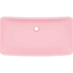Plomberie-vidaXL Lavabo de luxe rectangulaire 71x38 cm Céramique rose mat