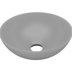 vidaXL Lavabo de salle de bain Céramique Rond