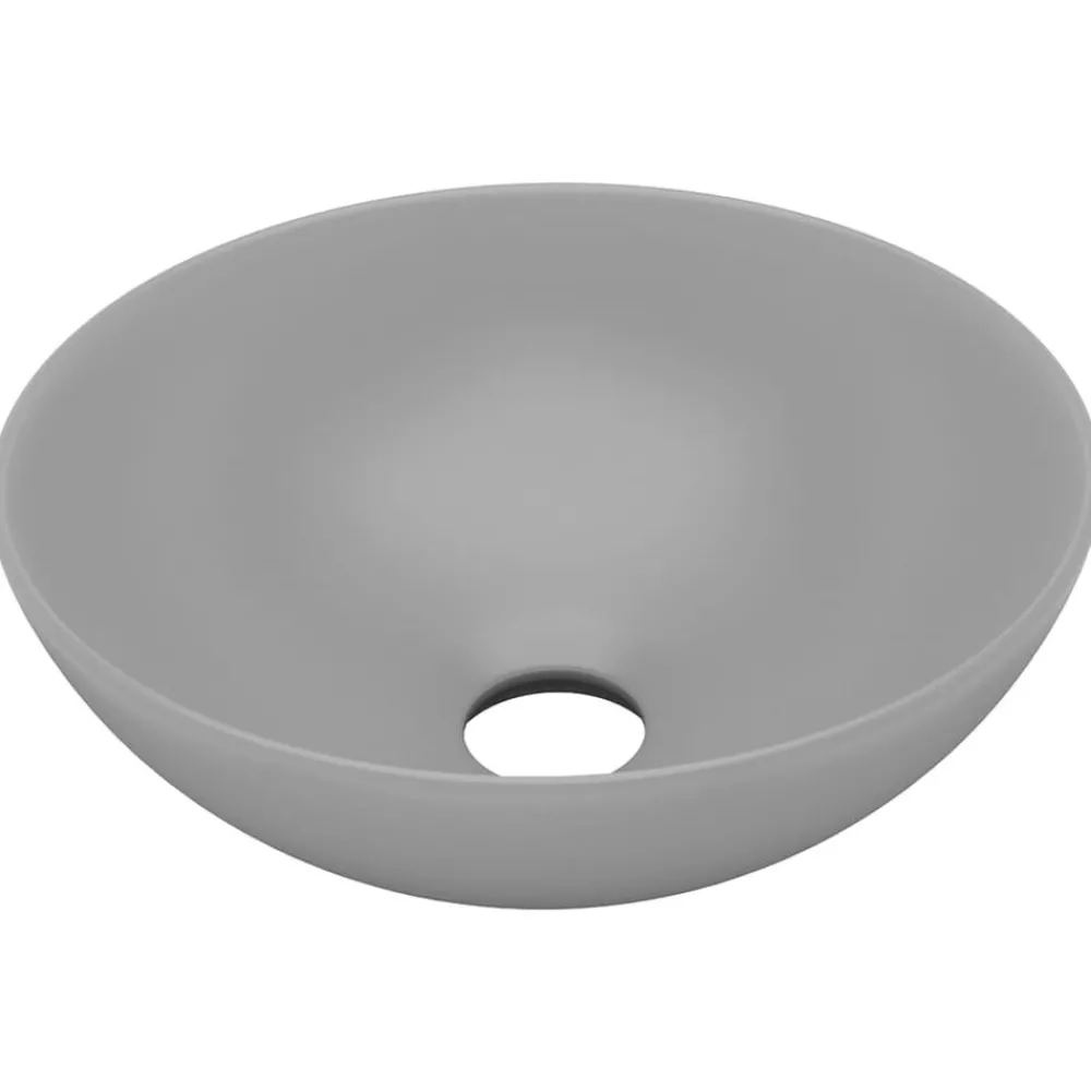 vidaXL Lavabo de salle de bain Céramique Rond