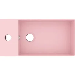Plomberie-vidaXL Lavabo de salle de bain avec trop-plein Céramique Rose