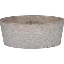 vidaXL Lavabo Ø40x15 cm Marbre