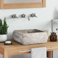 vidaXL Lavabo 30x30x13 cm Marbre