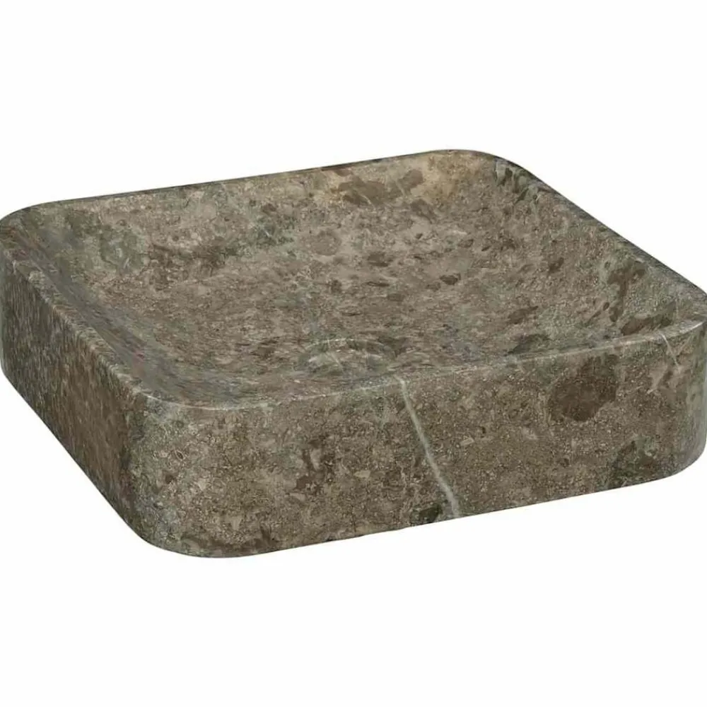 vidaXL Lavabo 40x40x10 cm Marbre