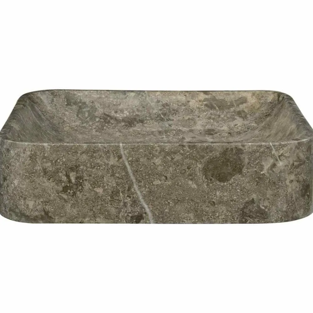 vidaXL Lavabo 40x40x10 cm Marbre