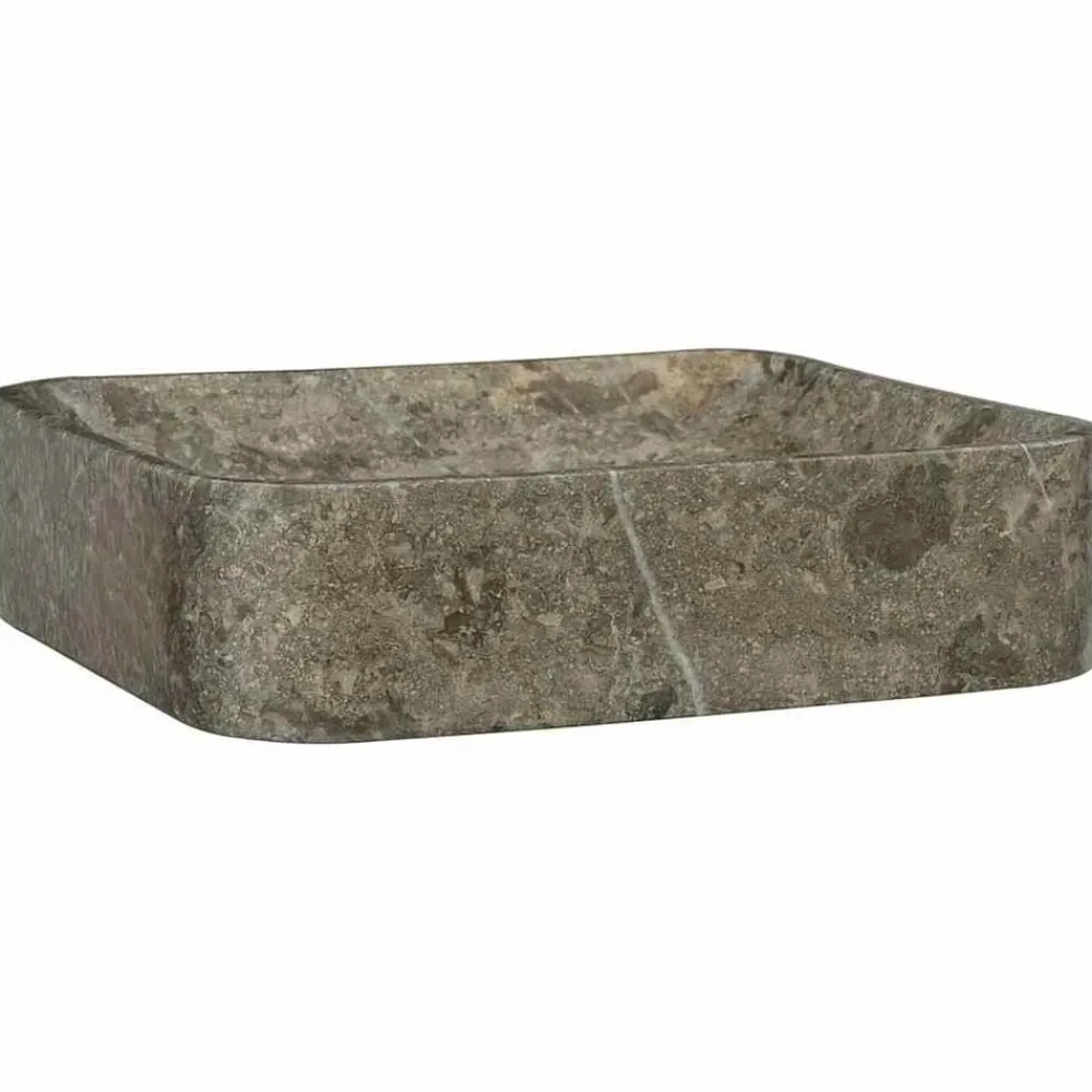 vidaXL Lavabo 40x40x10 cm Marbre