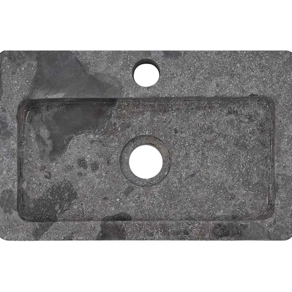 vidaXL Lavabo mural 38x24x6,5 cm marbre
