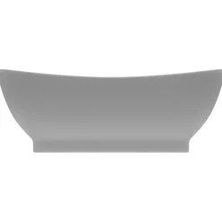 vidaXL Lavabo ovale à trop-plein 58,5x39 cm Céramique