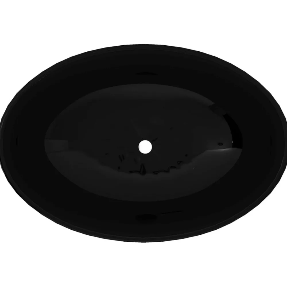 vidaXL Lavabo ovale Céramique 40 x 33 cm