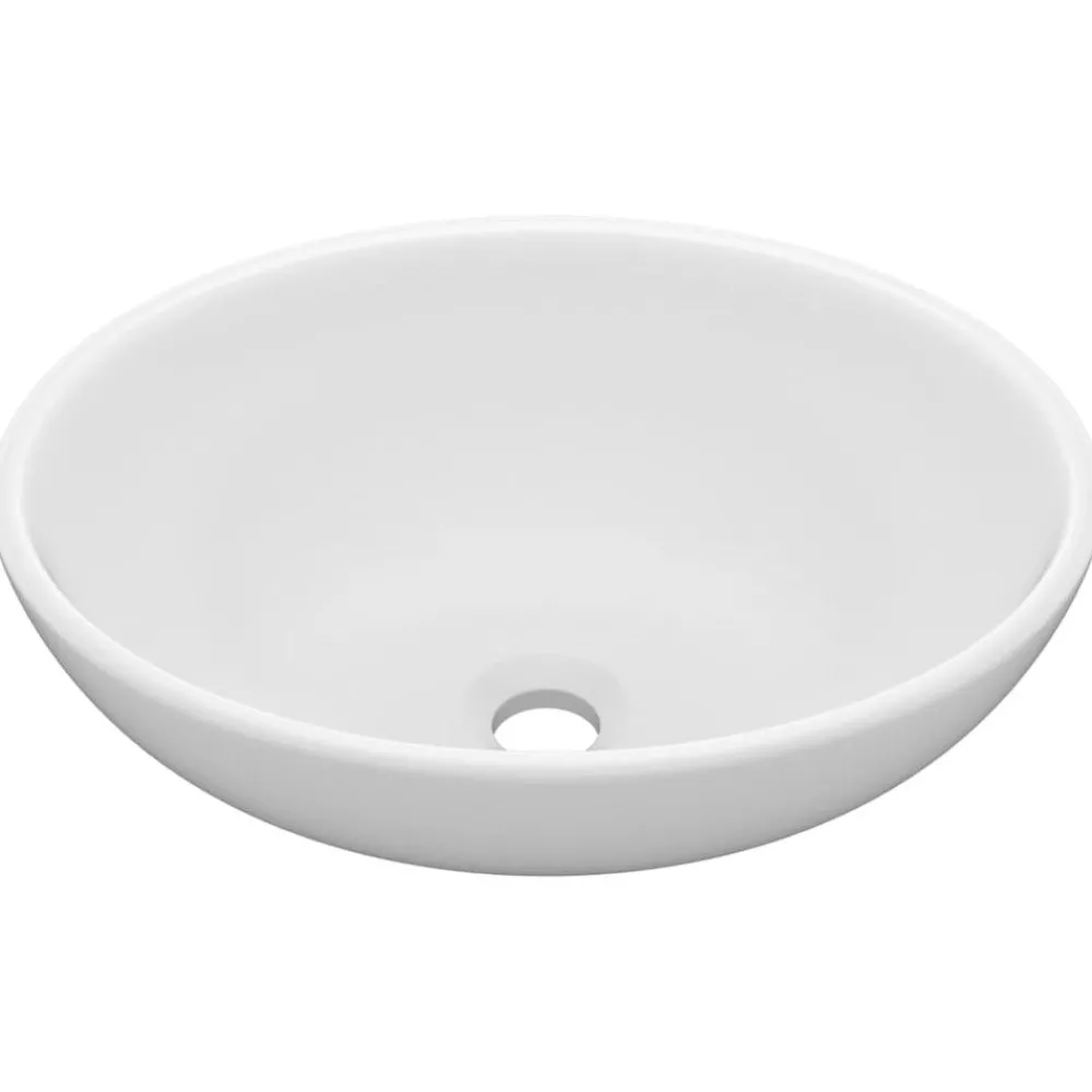 vidaXL Lavabo ovale de luxe 40x33 cm Céramique