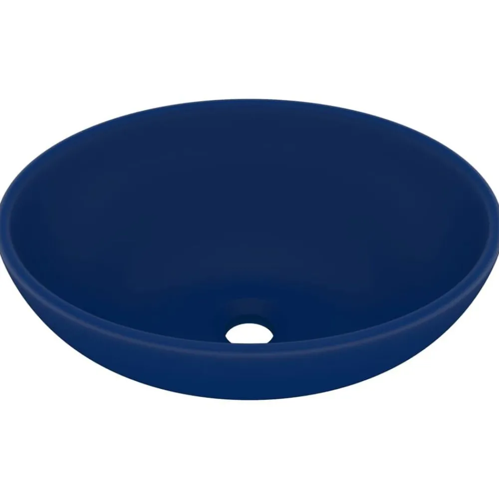 vidaXL Lavabo ovale de luxe 40x33 cm Céramique