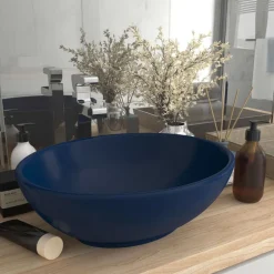 vidaXL Lavabo ovale de luxe 40x33 cm Céramique